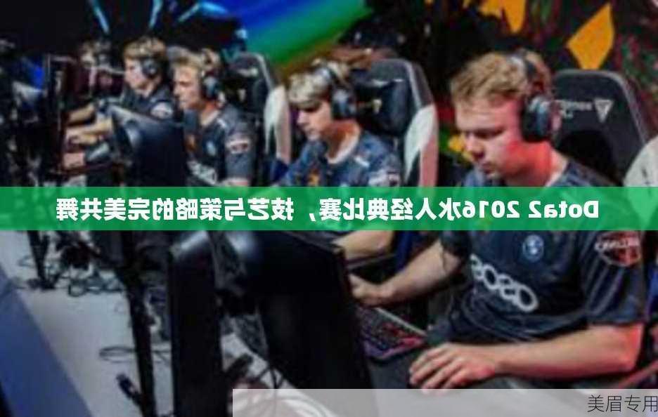 Dota2 2016水人经典比赛，技艺与策略的完美共舞